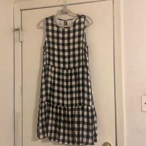Black and White Gingham Casual Dress. Never worn.